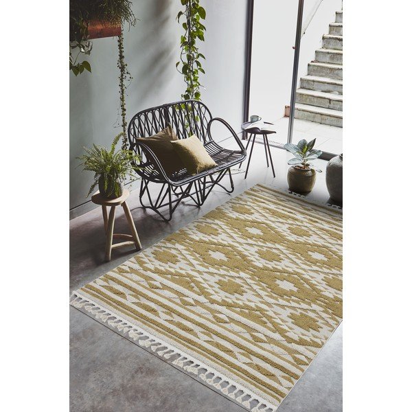 Kollane vaip , 120 x 170 cm Taza - Asiatic Carpets-image-1