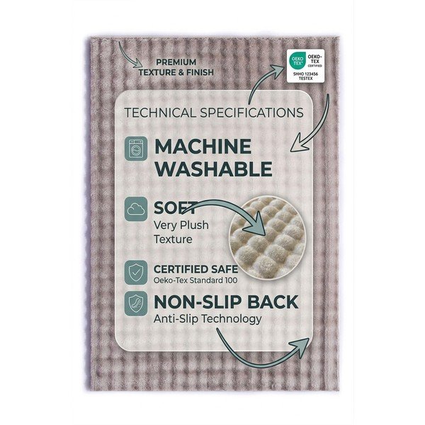 Beež pestav vaip 150x230 cm Bubble Emarald - Mila Home-image-4