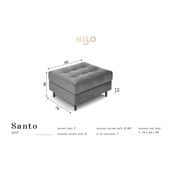 Beež sametist jalatugi Santo - Milo Casa-image-4