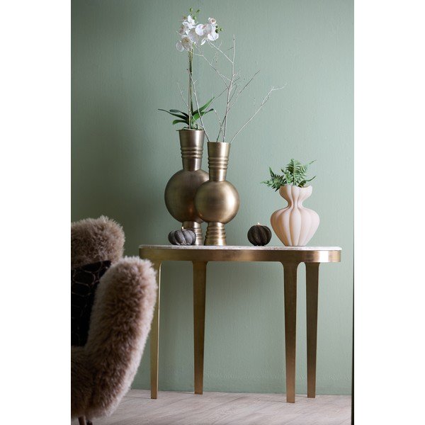 Konsoollaud marmorist pealispinnaga pronks/tapeetpruun 40x110 cm Giulio - Light & Living-image-2