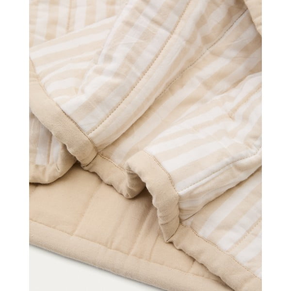 Orgaanilisest puuvillast beež tepitud voodikate 180x240 cm Sini - Kave Home-image-1