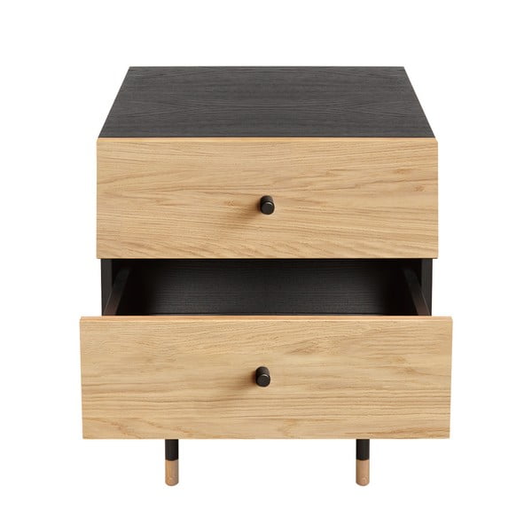 Naturaalsest tammepuidust sisekujundusega öökapp Jugend - Woodman-image-2