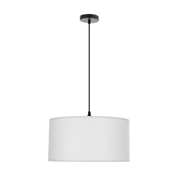 Valge rippvalgusti tekstiilist varjuga ø 40 cm Shanti - Candellux Lighting