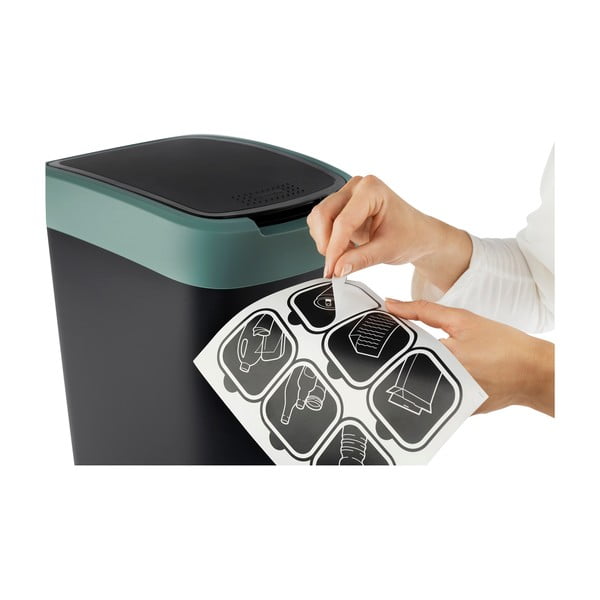 Ringlussevõetud plastist prügikast 25 L Twist - Rotho-image-4