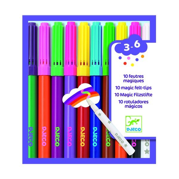 10 Magic markeri komplekt - Djeco-image-1