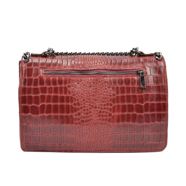 Punane nahast keti käekott - Carla Ferreri-image-1