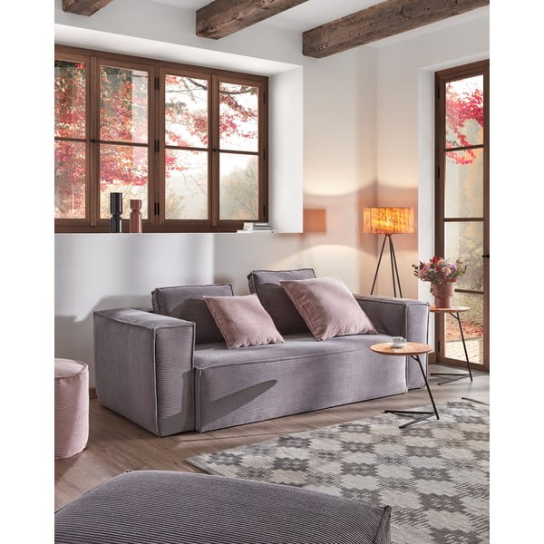 Helehall kordvillane jalatool Blok - Kave Home-image-4