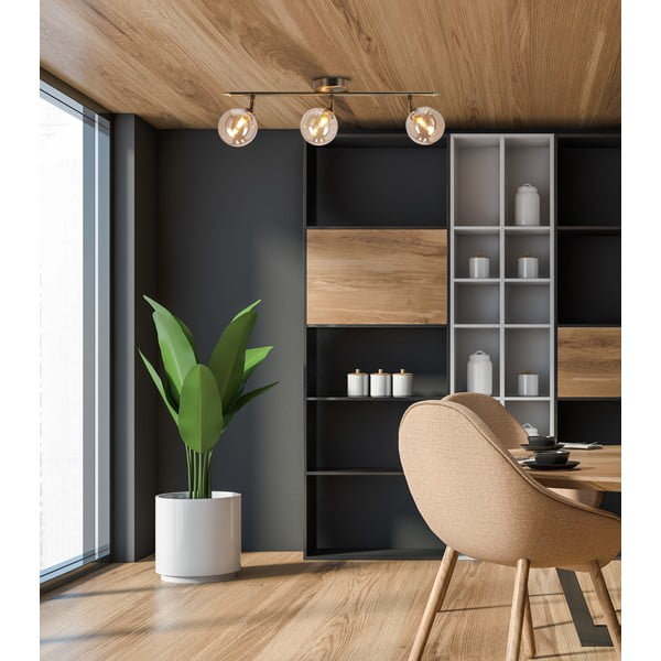 Pronks laevalgusti klaasist lambivarjuga ø 10 cm Rodia - Candellux Lighting-image-1