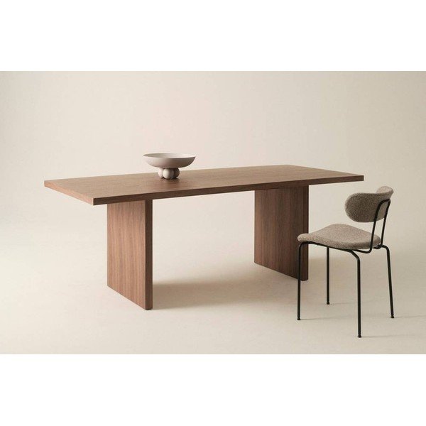 Söögilaud pähklipuust dekoratsiooniga 90x210 cm Aspelund - Jotex-image-1