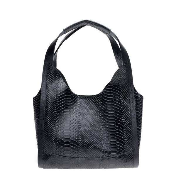 Mustast nahast käekott Sierra - Mangotti Bags-image-1
