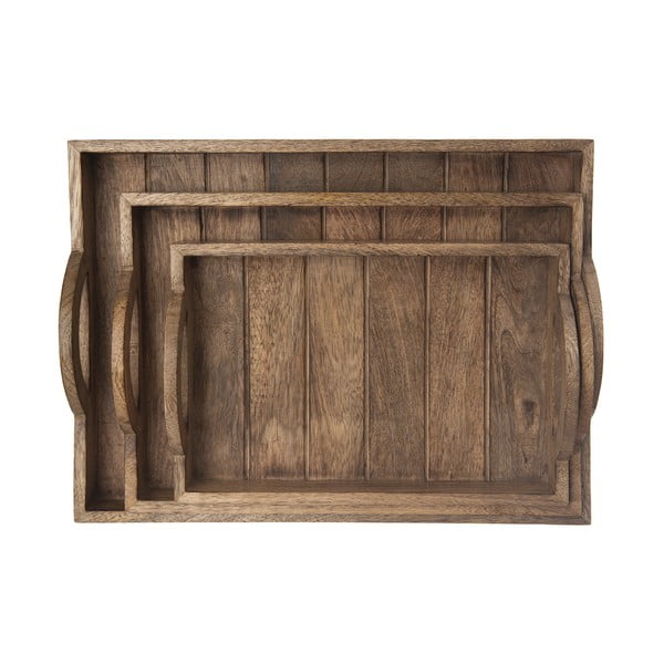 Puidust serveerimisalus 30.5x40.5 cm Mango - Orion-image-4