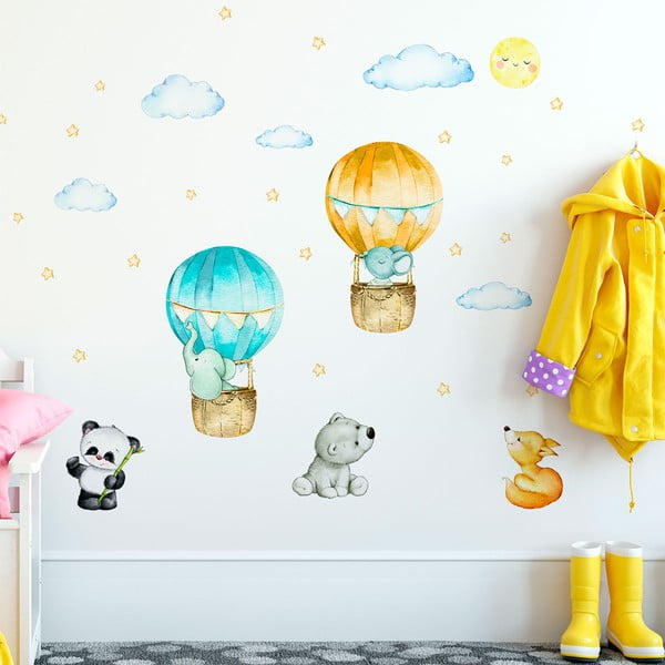 Laste seinakleebised Õhupallid ja tähed - Ambiance-image-3