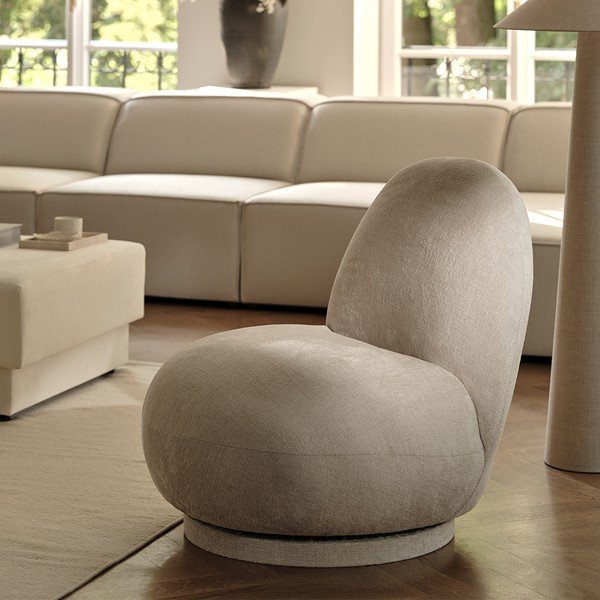 Valge bukleekangast tugitool Chuck – Micadoni Home-image-1