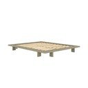 Salveiroheline männipuidust kaheinimesevoodi koos voodipõhjaga, ilma peatsita 160x200 cm Japan - Karup Design