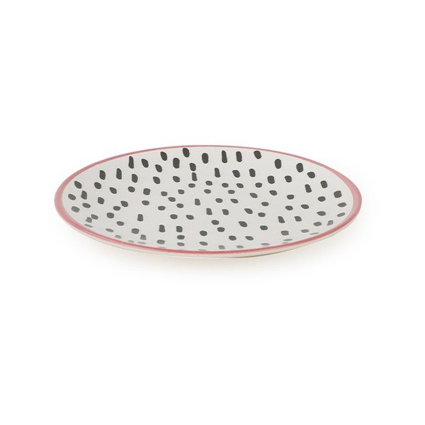 6 keraamilise taldrikutäie komplekt, 20 cm Brush Dots - My Ceramic-image-2