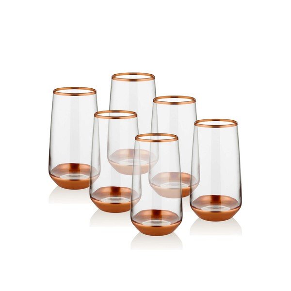 6 klaasi komplekt Pronks, 380 ml Glam - Mia-image-1