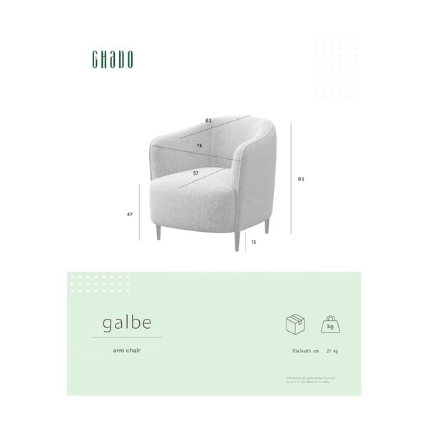 Roosa tugitool Galbe - Ghado-image-4