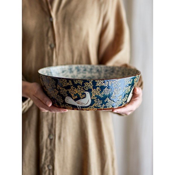 Sinine keraamiline kauss ø 28 cm Hezha - Bloomingville-image-4