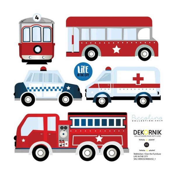 Seinakleebiste komplekt Life in the City - Dekornik-image-2