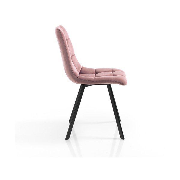 Roosad sametist söögitoolid 2tk komplektis Toffee - Tomasucci-image-2