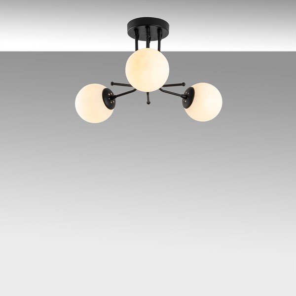 Must laevalgusti klaasist varjuga ø 15 cm Daisy - Opviq lights-image-4