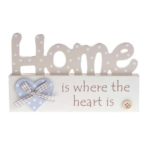 Dřevěná dekorace Home Heart