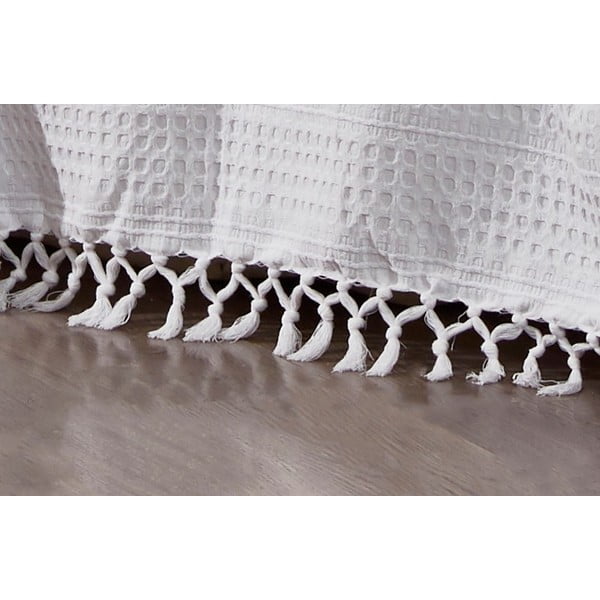 Valge puuvillane voodipesu kaheinimesevoodile 220x240 cm Lotus - Mijolnir-image-1