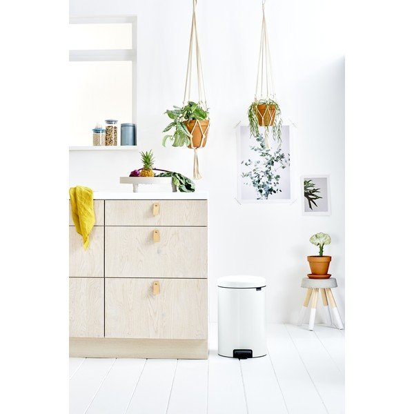 Valge terasest prügikast 20 l NewIcon - Brabantia-image-4