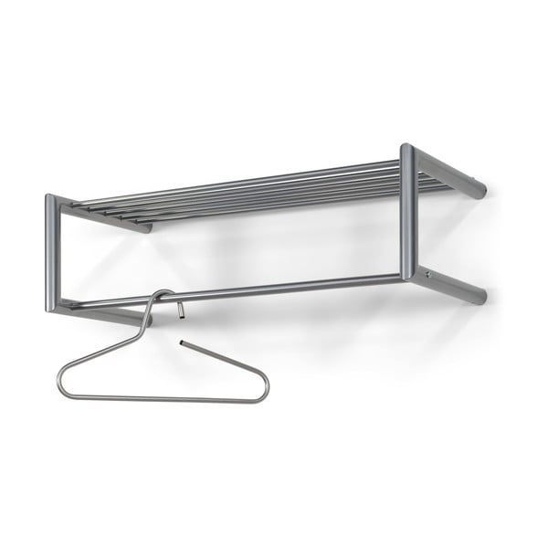 Hõbedane metallist seinanagi riiuliga Smooth - Spinder Design-image-2