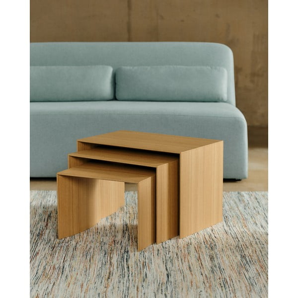 Tammespoonist abilauad 3tk komplektis 40x60 cm Litto - Kave Home-image-4