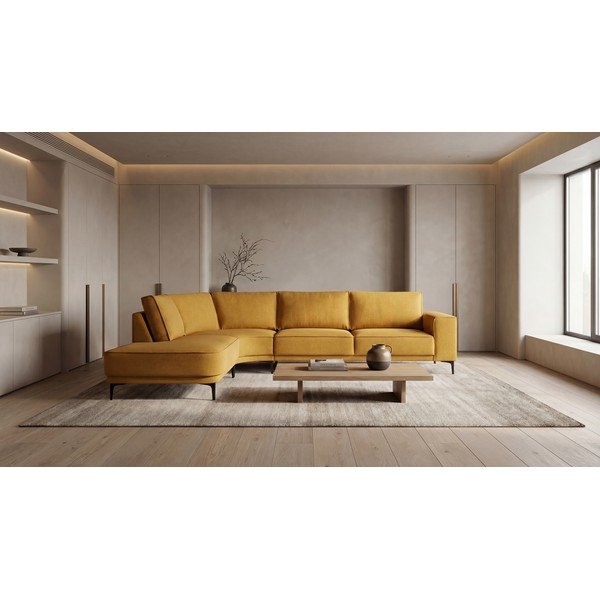 Sinepikollane nurgadiivan (vasak nurk) Copenhagen - Scandic-image-1