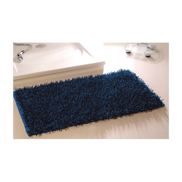 Koupelnová předložka Metallic Look Navy Blue, 50x70 cm