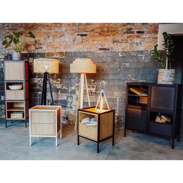 Must tamme dekoratsiooniga kapp 45x102 cm Skap - CustomForm-image-1