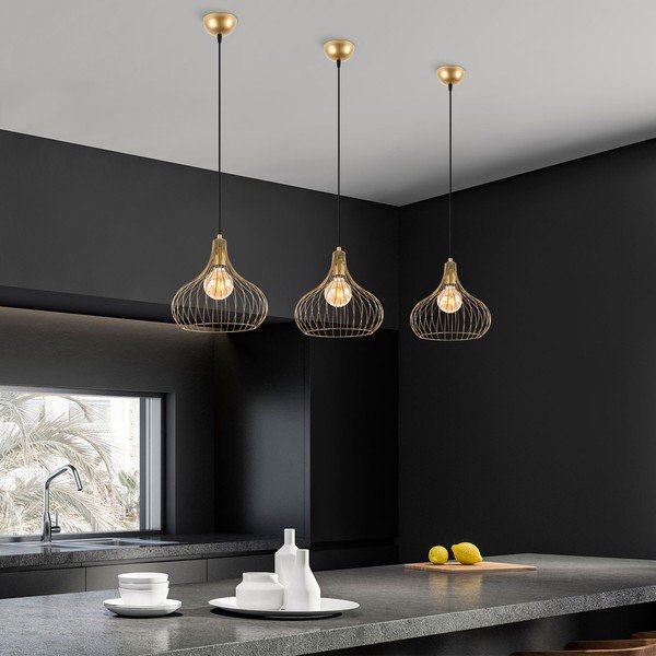 Rippvalgusti metallist varjuga ø 22 cm - Opviq lights-image-2