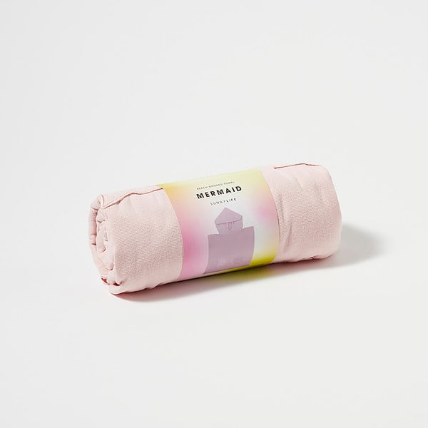 Roosa puuvillane beebipontšo 3-5 aastat Mermaid – Sunnylife-image-1