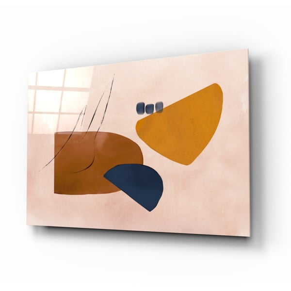 Klaasimaal Pruun, 72 x 46 cm Abstract - Insigne
