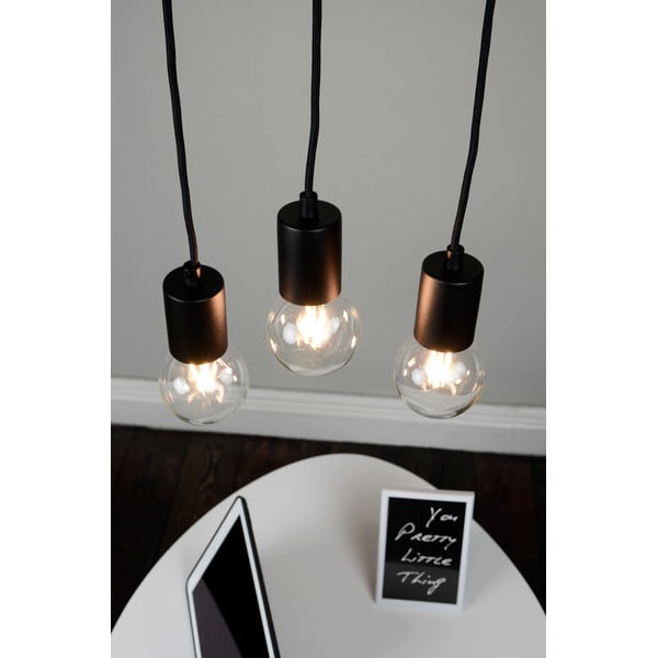 Must rippvalgusti metallist varju ø 5 cm Cero - Sotto Luce-image-2