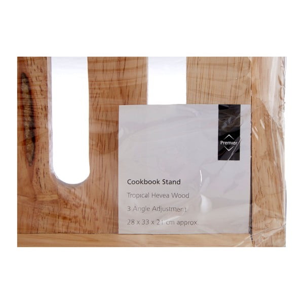 Stojánek na kuchařku z gumovníkového dřeva Premier Housewares Cookbook Stand-image-4