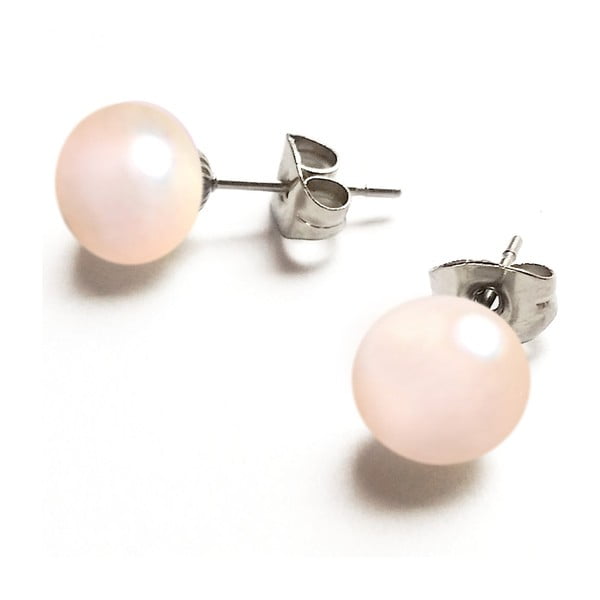Náušnice s růžovou perlou od Lucie Markové