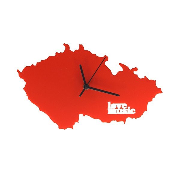 Hodiny Česko, červené