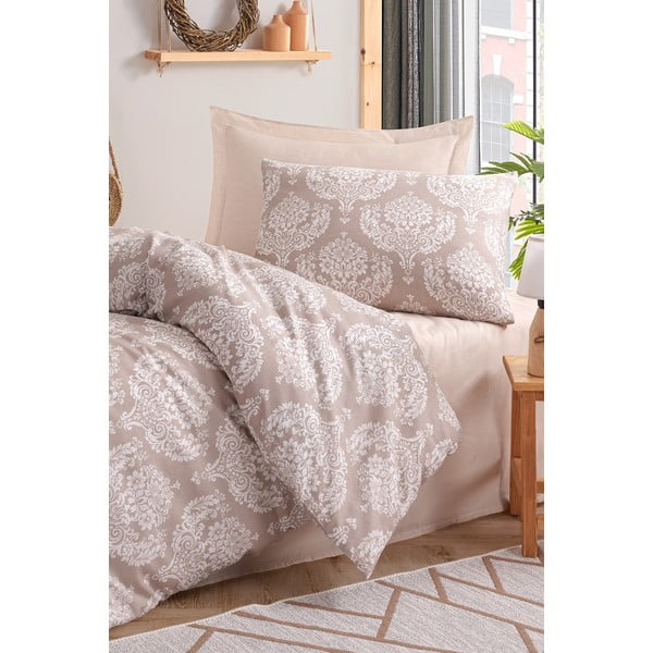 Pruun voodipesu üheinimesevoodile 140x200 cm Post - Mijolnir-image-1