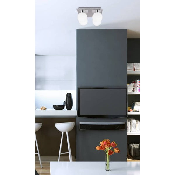 Hõbedast klaasist laevalgusti 25x25 cm Oden - Candellux Lighting-image-1