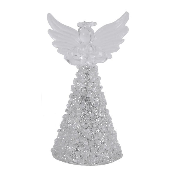 Skleněný dekorativní andělíček ve stříbrné barvě Ego Dekor Fiona, výška 9 cm