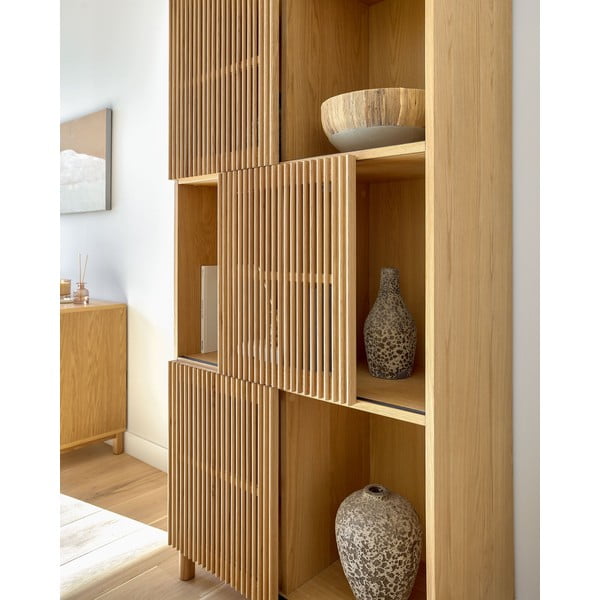 Raamaturiiul tammedekooriga 85x170 cm Beyla - Kave Home-image-2