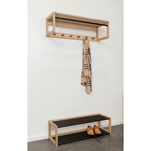 Must/füüsiline metallist jalatsiriiul - Woodman-image-1