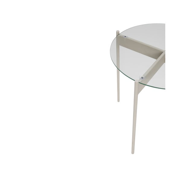 Ümmargune klaasist laud ø 45 cm Beam - Hübsch-image-2