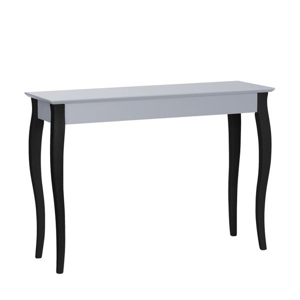 Tumehall konsoollaud mustade jalgadega Lilo, laius 105 cm - Ragaba