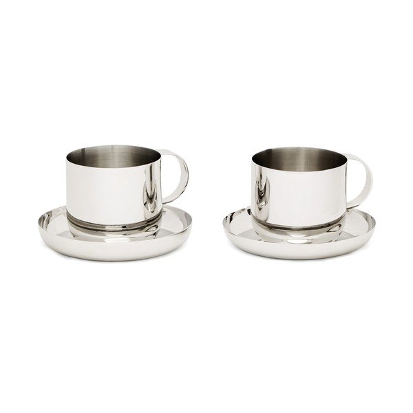 Hõbedased roostevabast terasest tassid 2tk komplektis Nirela - Kave Home