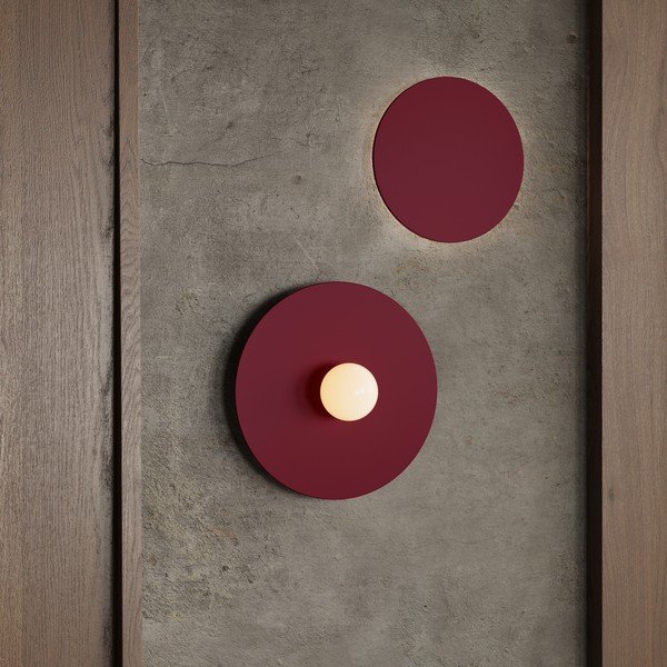 Burgundia värvi metallist seinalamp ø 50 cm AKE - Thoro-image-2
