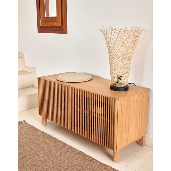 Naturaalset värvi bambusest laualamp bambusevarjundiga (kõrgus 50 cm) Citalli - Kave Home-image-2